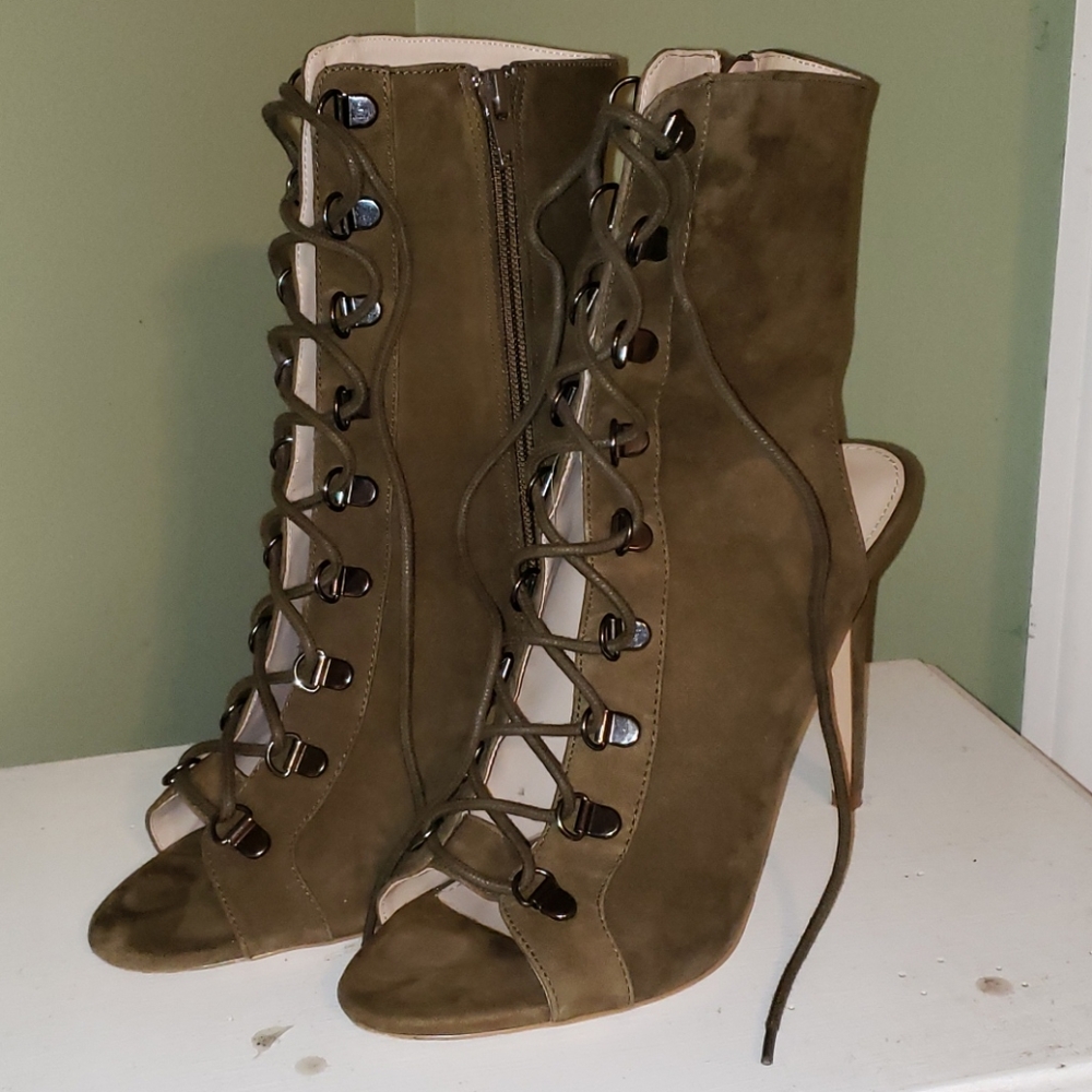 Booties-Peep Toe/Heel